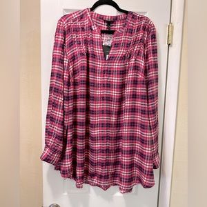 Lane Bryant flannel style top size 22/24